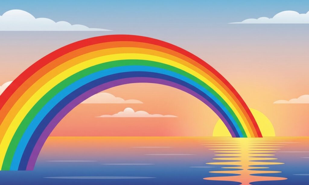 Pelangi di Atas Laut Taubatku